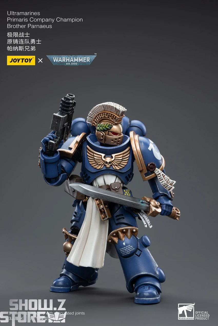 JoyToy Source 1/18 Warhammer 40K Ultramarines Primaris Company Champion Brother Parnaeus 8 JoyToy Source 1/18 Warhammer 40K Ultramarines Primaris Company Champion Brother Parnaeus - Image 8