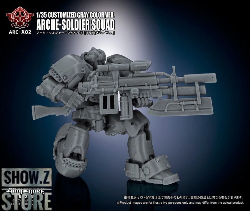 Toys Alliance ARC-X02 Arche-Soldier Squad Limited Gray Color Version 11 Toys Alliance ARC-X02 Arche-Soldier Squad Limited Gray Color Version - Image 11