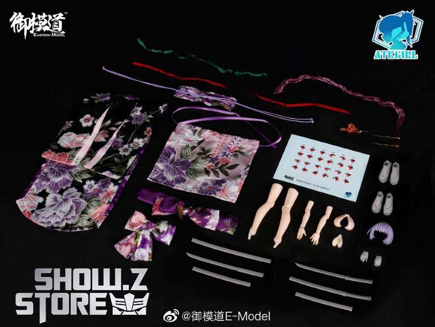 Eastern Model 1/12 ATK Girl Yorya’s Formal Wear Long-sleeved Kimono Set 2 Eastern Model 1/12 ATK Girl Yorya’s Formal Wear Long-sleeved Kimono Set - Image 2