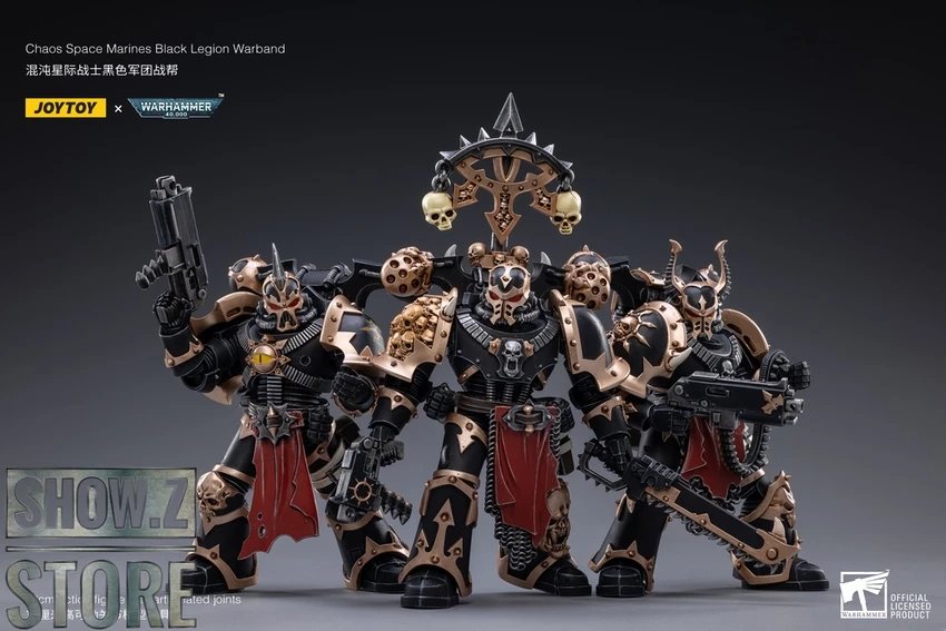 JoyToy Source 1/18 Warhammer 40K Chaos Space Marines Black Legion Warband Set Of 3 6 JoyToy Source 1/18 Warhammer 40K Chaos Space Marines Black Legion Warband Set Of 3 - Image 6