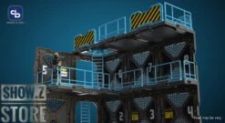 FreshRetro 1/18 1/24 SIB04 Scene In Box Fortifications-B Model Kit -Figure Forge Outlet Store 159c8964d9