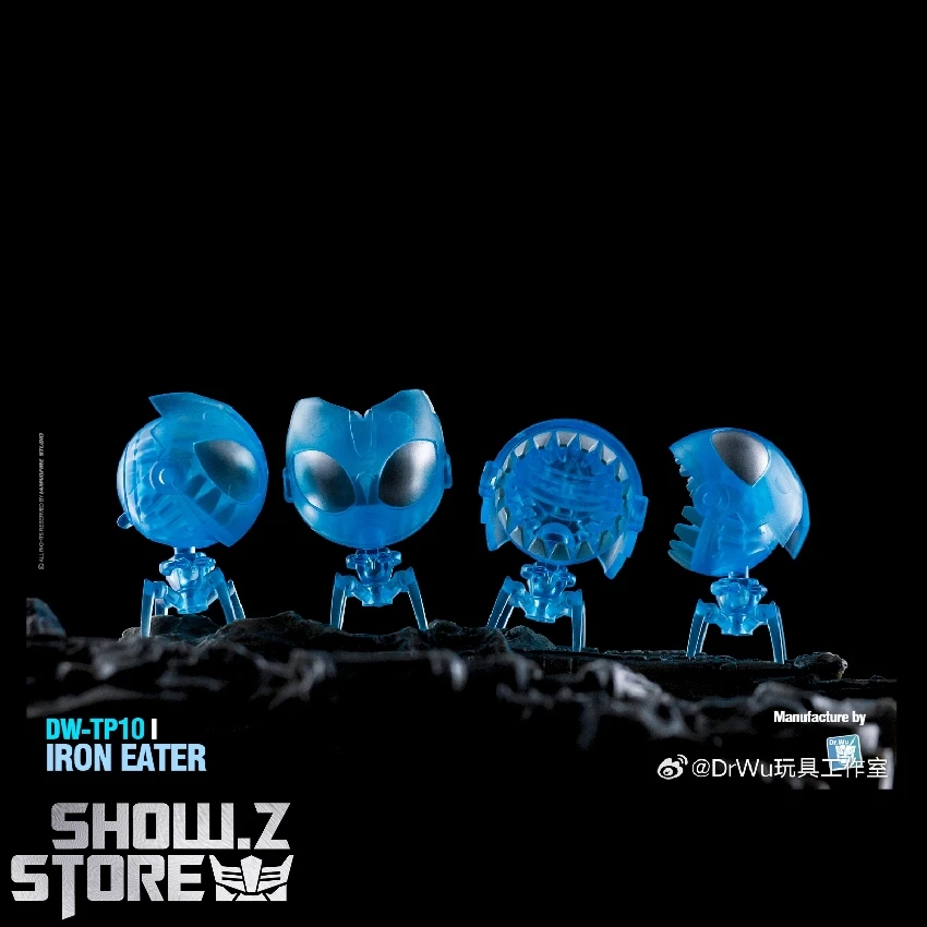 Dr.Wu DW-TP10I Iron Eater TFP Scraplet Blue Transparent Version Set Of 4 1 Dr.Wu DW-TP10I Iron Eater TFP Scraplet Blue Transparent Version Set Of 4