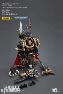 JoyToy Source 1/18 Warhammer 40K Chaos Space Marines Black Legion Chaos Lord In Terminator Armour -Figure Forge Outlet Store 290eff283f
