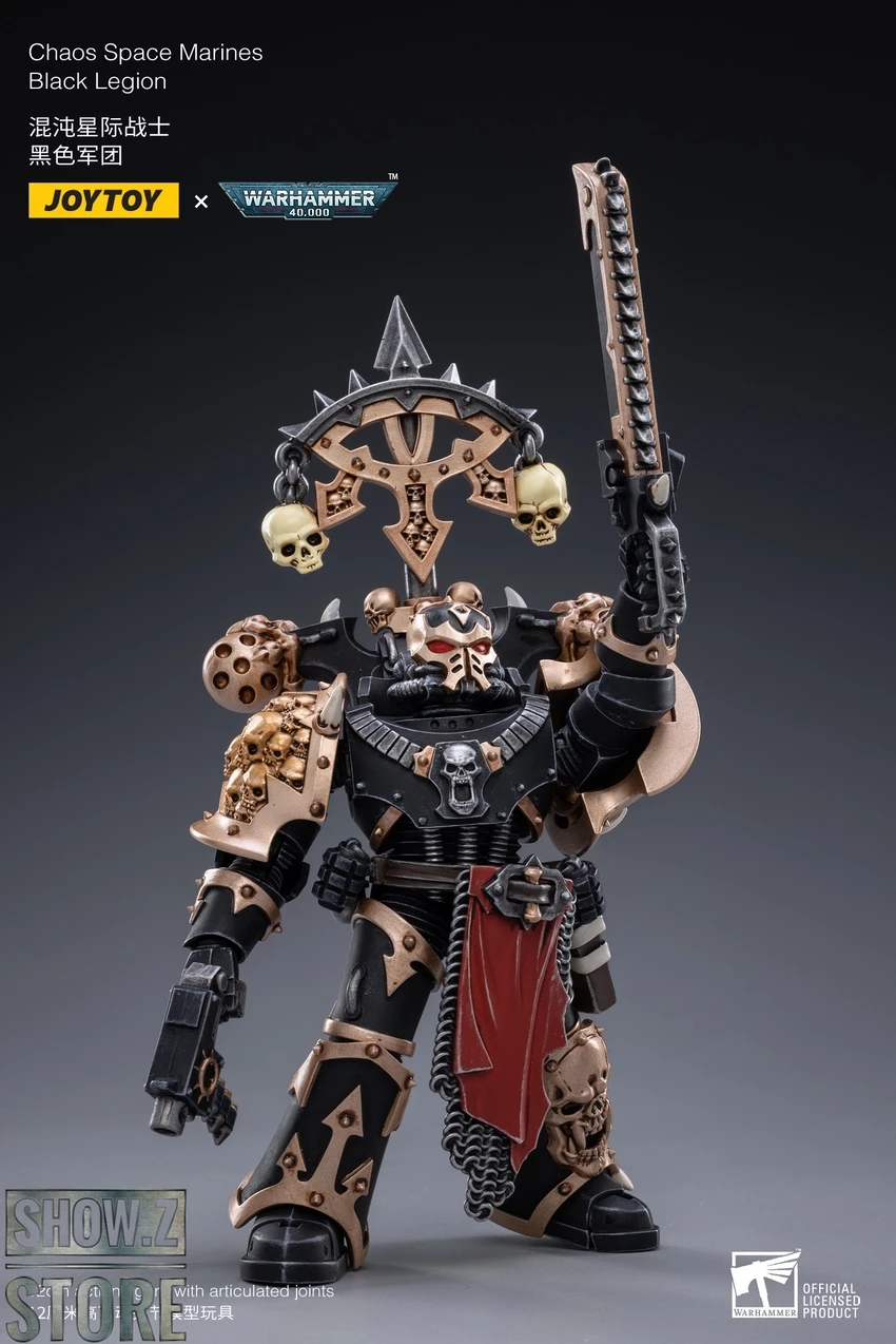 JoyToy Source 1/18 Warhammer 40K Chaos Space Marines Black Legion Warband Set Of 3 12 JoyToy Source 1/18 Warhammer 40K Chaos Space Marines Black Legion Warband Set Of 3 - Image 12