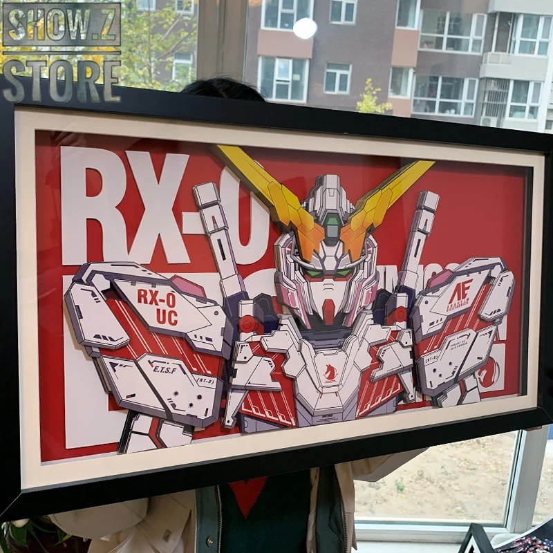 ChenFu Studio RX-0 Unicorn Gundam 3D Wall Art Decoration Picture 3 ChenFu Studio RX-0 Unicorn Gundam 3D Wall Art Decoration Picture - Image 3