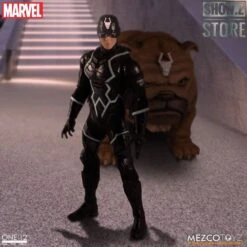 MEZCO Toyz One:12 Black Bolt & Lockjaw Two-Pack -Figure Forge Outlet Store 502f0804ba