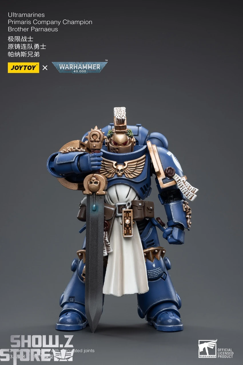 JoyToy Source 1/18 Warhammer 40K Ultramarines Primaris Company Champion Brother Parnaeus 2 JoyToy Source 1/18 Warhammer 40K Ultramarines Primaris Company Champion Brother Parnaeus - Image 2