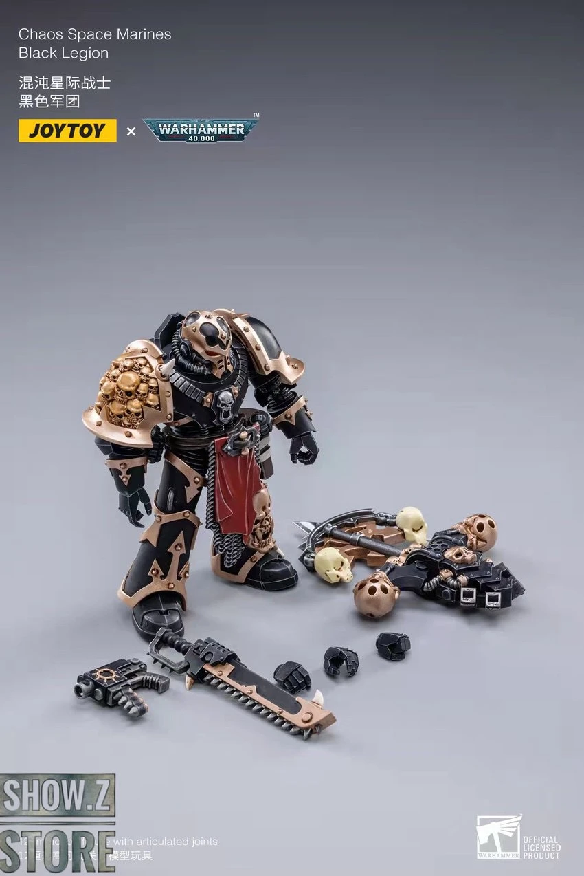 JoyToy Source 1/18 Warhammer 40K Chaos Space Marines Black Legion Warband Set Of 3 3 JoyToy Source 1/18 Warhammer 40K Chaos Space Marines Black Legion Warband Set Of 3 - Image 3