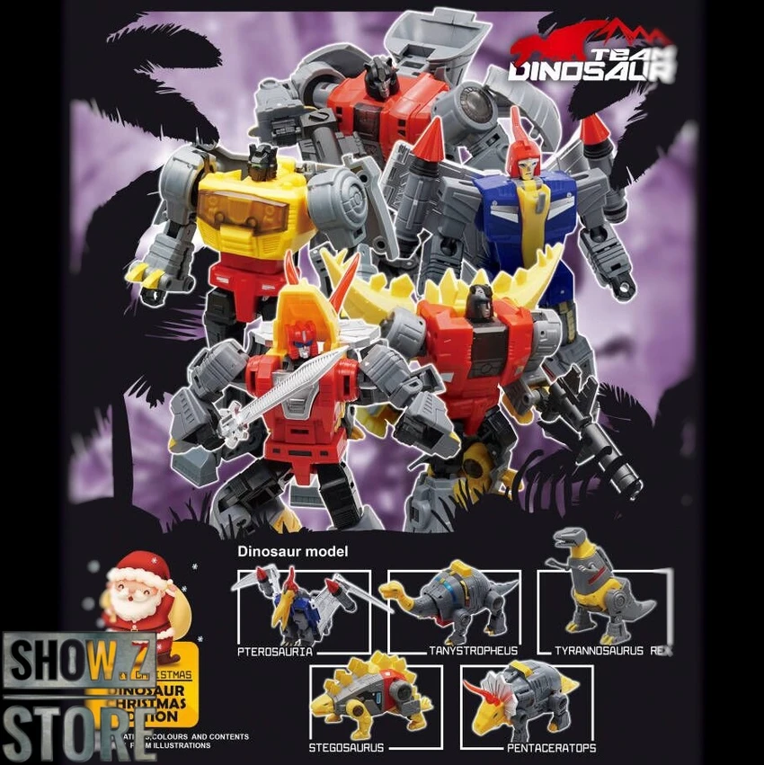 MechFansToys MF-21N(Christmas)/22N/23N/24N/25N Swoop/Slag/Sludge/Snarl/Grimlock Set Of 5 2 MechFansToys MF-21N(Christmas)/22N/23N/24N/25N Swoop/Slag/Sludge/Snarl/Grimlock Set Of 5 - Image 2