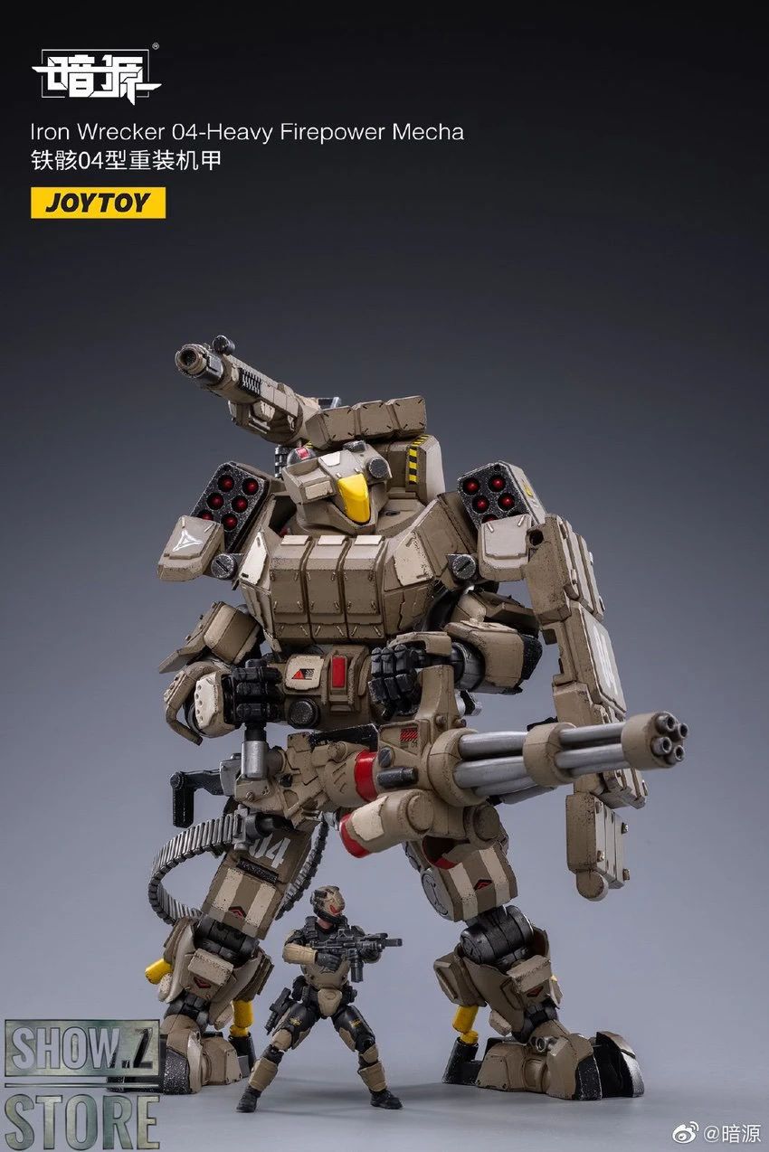 JoyToy Source 1/24 Iron Wrecker 04 Heavy Firepower Mecha W/ Pilot 7 JoyToy Source 1/24 Iron Wrecker 04 Heavy Firepower Mecha W/ Pilot - Image 7