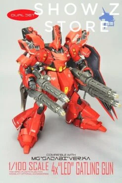 Zhile ZL MG 1/100 4X Sazabi MSN-04 Gatling Gun Add On Kit W/ LED -Figure Forge Outlet Store 8185644d14