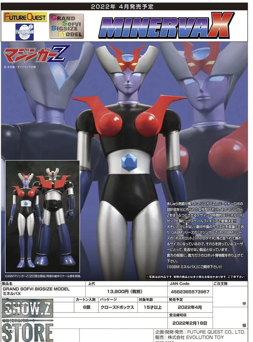 Evolution Toys Mazinger Z Grand Action Bigsize Model Minerva X 4 Evolution Toys Mazinger Z Grand Action Bigsize Model Minerva X - Image 4