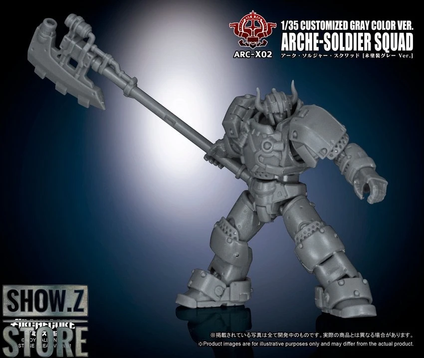 Toys Alliance ARC-X02 Arche-Soldier Squad Limited Gray Color Version 13 Toys Alliance ARC-X02 Arche-Soldier Squad Limited Gray Color Version - Image 13