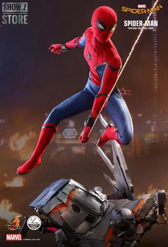 Hot Toys QS014 1/4 Spider-Man Homecoming Collectible Figure Standard Version 9 Hot Toys QS014 1/4 Spider-Man Homecoming Collectible Figure Standard Version - Image 9