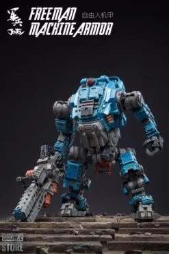 JoyToy Source Acid Rain 1/18 Freeman Machine Armor W/ Pilot Mechas & Soldiers Figure Set Navy Blue Version -Figure Forge Outlet Store 9d9aa9d187