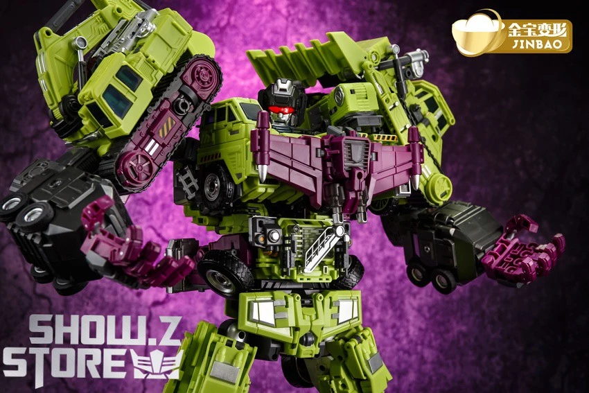 Jinbao DF03 Builder.D Devastator Green Version Set Of 6 Oversized Version 8 Jinbao DF03 Builder.D Devastator Green Version Set Of 6 Oversized Version - Image 8