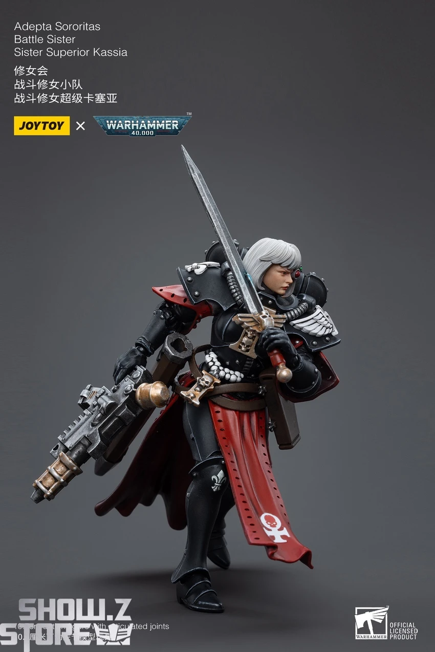 JoyToy Source 1/18 Warhammer 40K Adepta Sororitas Battle Sister Sister Superior Kassia 2 JoyToy Source 1/18 Warhammer 40K Adepta Sororitas Battle Sister Sister Superior Kassia - Image 2