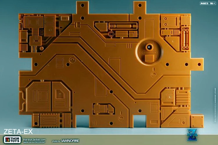 Zeta Toys Zeta-EX Display Base (Orange & Black) 4 Zeta Toys Zeta-EX Display Base (Orange & Black) - Image 4