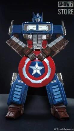 Lewin Resources LW-01A Optimus Prime Captain America Style Oversized 71cm W/ LED -Figure Forge Outlet Store add13fc5e1