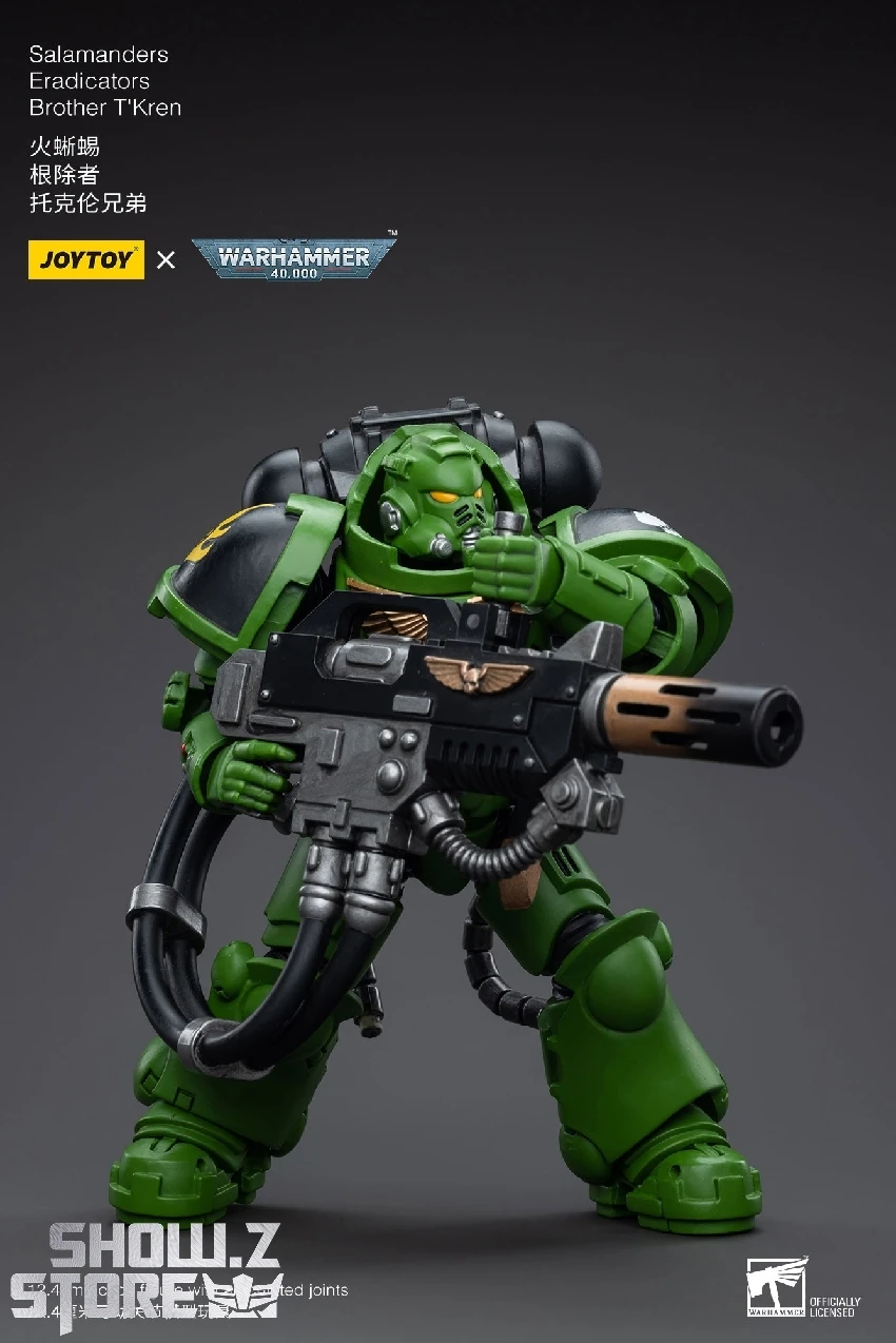 JoyToy Source 1/18 Warhammer 40K Salamanders Eradicators Brother T'Kren 2 JoyToy Source 1/18 Warhammer 40K Salamanders Eradicators Brother T'Kren - Image 2