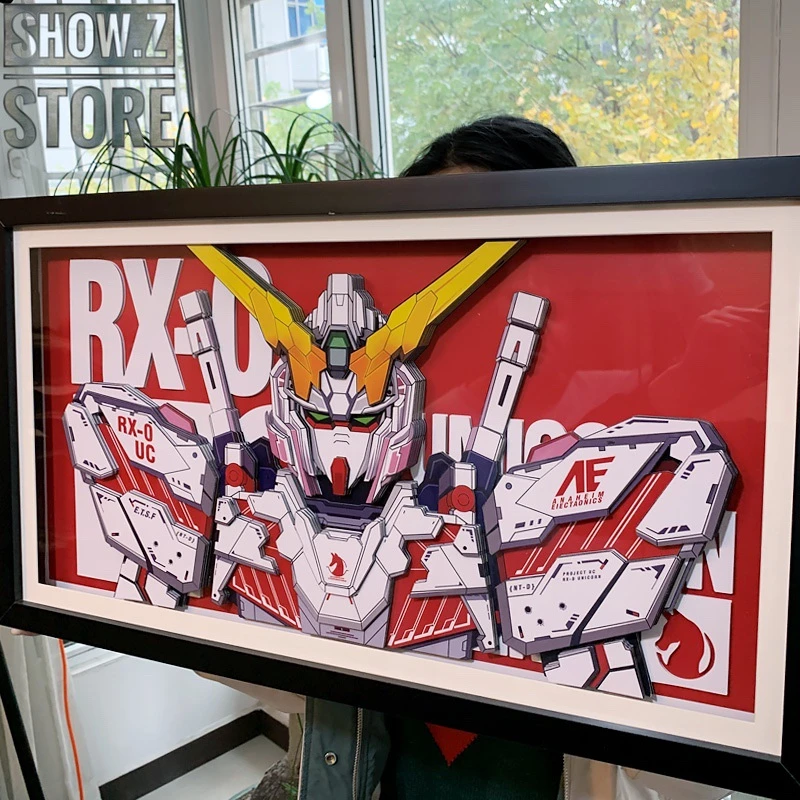 ChenFu Studio RX-0 Unicorn Gundam 3D Wall Art Decoration Picture 5 ChenFu Studio RX-0 Unicorn Gundam 3D Wall Art Decoration Picture - Image 5