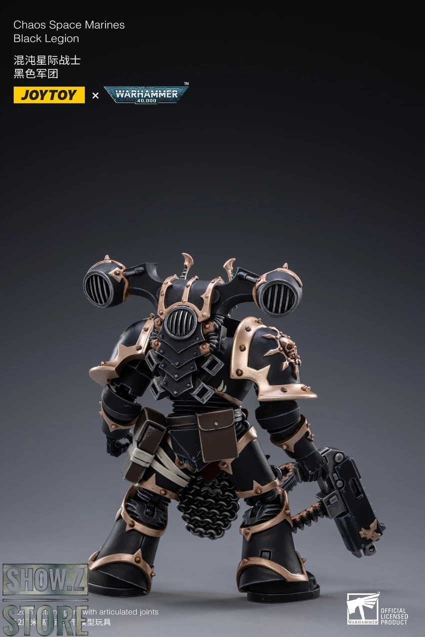JoyToy Source 1/18 Warhammer 40K Chaos Space Marines Black Legion Warband Set Of 3 8 JoyToy Source 1/18 Warhammer 40K Chaos Space Marines Black Legion Warband Set Of 3 - Image 8
