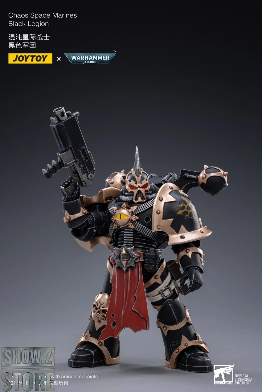 JoyToy Source 1/18 Warhammer 40K Chaos Space Marines Black Legion Warband Set Of 3 16 JoyToy Source 1/18 Warhammer 40K Chaos Space Marines Black Legion Warband Set Of 3 - Image 16