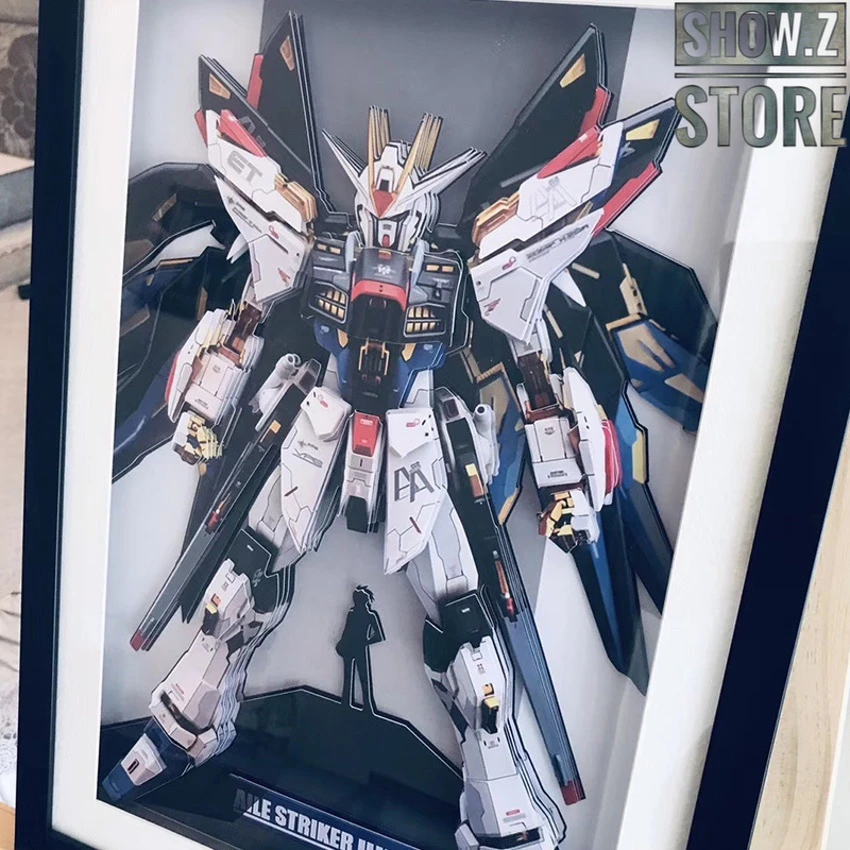 ChenFu Studio GAT-X105+AQM/E-X01 Aile Strike Gundam 3D Wall Art Decoration Picture 3 ChenFu Studio GAT-X105+AQM/E-X01 Aile Strike Gundam 3D Wall Art Decoration Picture - Image 3