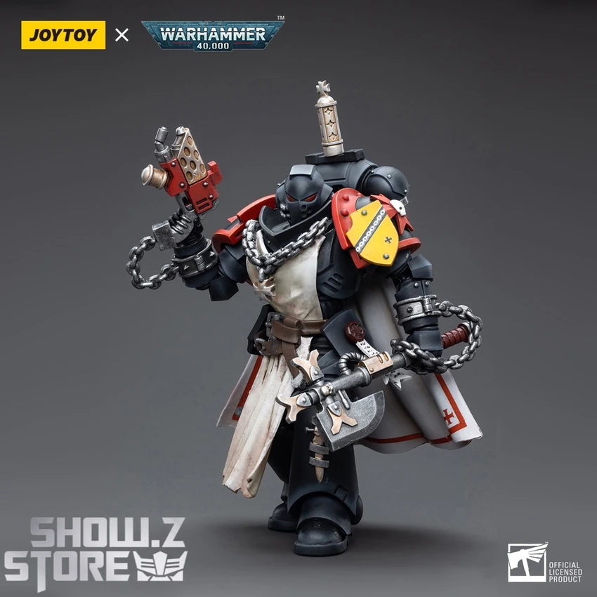JoyToy Source 1/18 Warhammer 40K Black Templars Primaris Sword Brethren Granbertus 2 JoyToy Source 1/18 Warhammer 40K Black Templars Primaris Sword Brethren Granbertus - Image 2
