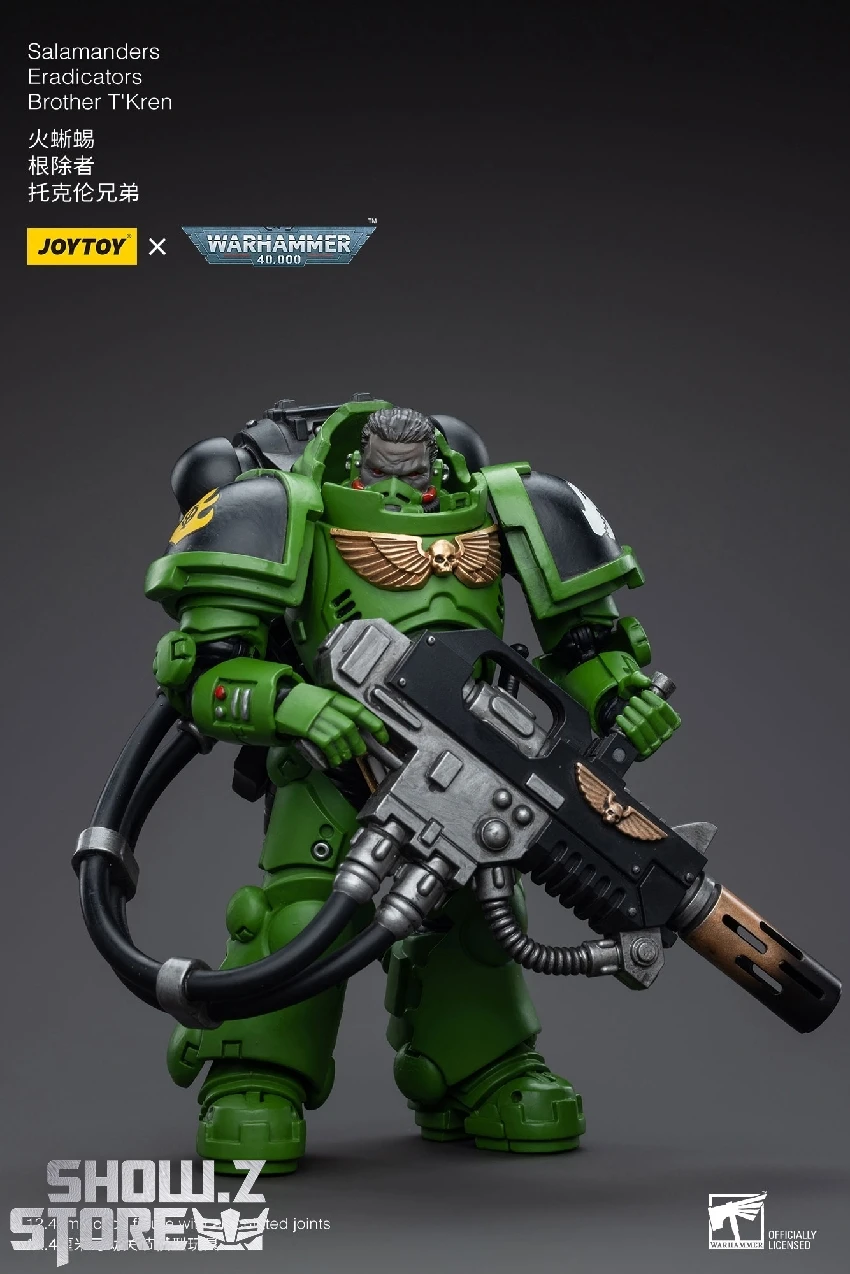 JoyToy Source 1/18 Warhammer 40K Salamanders Eradicators Brother T'Kren 5 JoyToy Source 1/18 Warhammer 40K Salamanders Eradicators Brother T'Kren - Image 5
