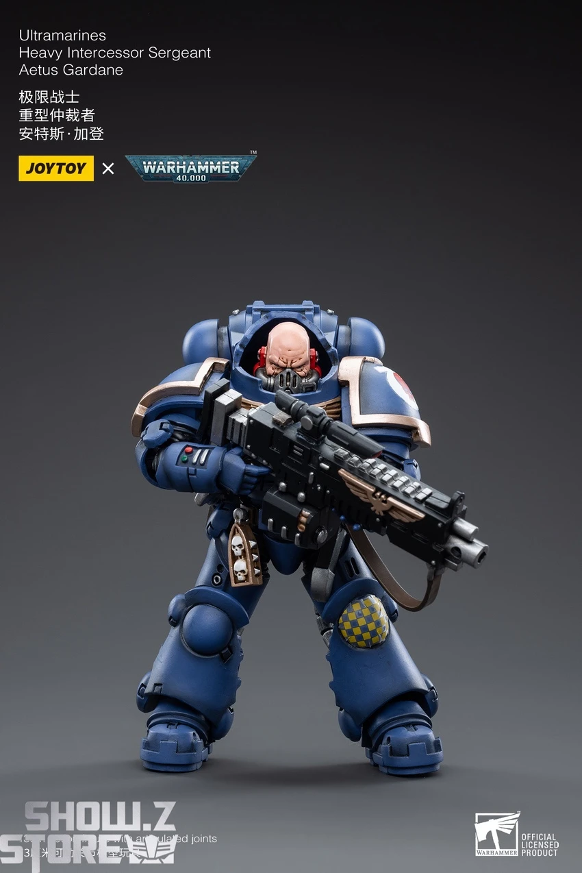 JoyToy Source 1/18 Warhammer 40K Ultramarines Heavy Intercessor Sergeant Aetus Gardane 7 JoyToy Source 1/18 Warhammer 40K Ultramarines Heavy Intercessor Sergeant Aetus Gardane - Image 7